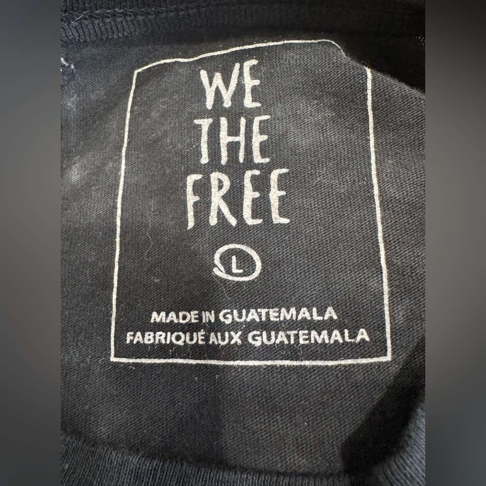 We The Free Black and Gray Tie-Dye Shirt #182 - Picture 4 of 4